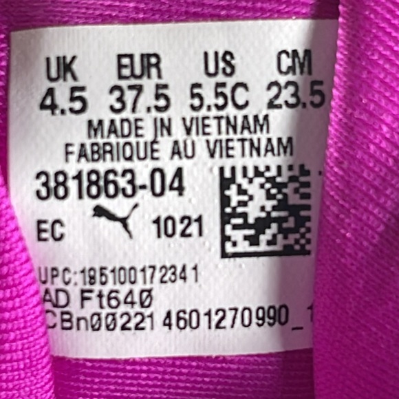 Puma Cruise Rider Silky purple/White/black Size 5.5Y/ Women’s 7 - Picture 8 of 8